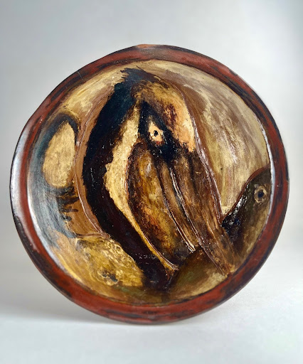 Painted plate by Jay Stembridge. Photo Credit: Jay Stembridge