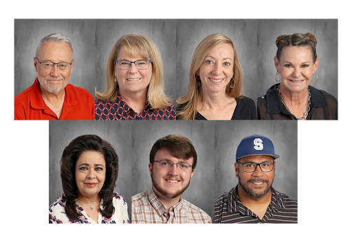 Left to right, top to bottom: Donald Dalton, Jane Jones, Lisa Darling, Jill Thackeray, Elizabeth Johnson, Jack Lambert, Marcus Mailei.
Photos from Skyline website.
